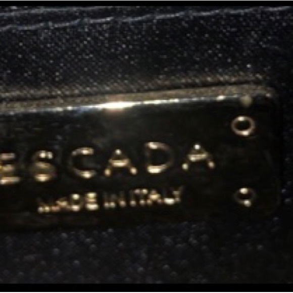 ESCADA VINTAGE 1990s SNAKESKIN CLUTCH - Picture 8 of 12